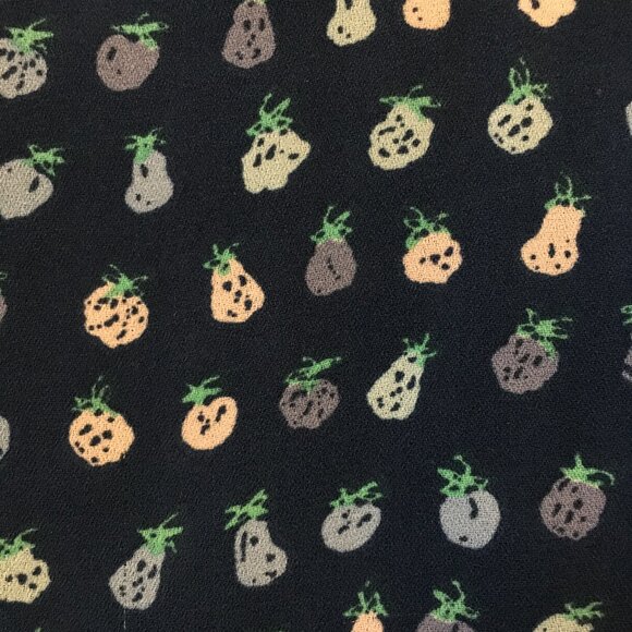 Tiny Blue Fruit Sleeveless Blouse - Picture 12 of 12